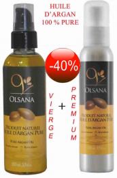 Huile d Argan 100% Pure :Vierge + Premium 