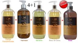 Gel Douche Argan 4 + 1 Offert -5 parfums- 