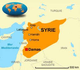 carte syrie